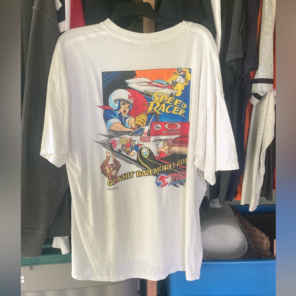 Vintage 90s Rare Speed Racer Matco Tools Drag Racing Tee